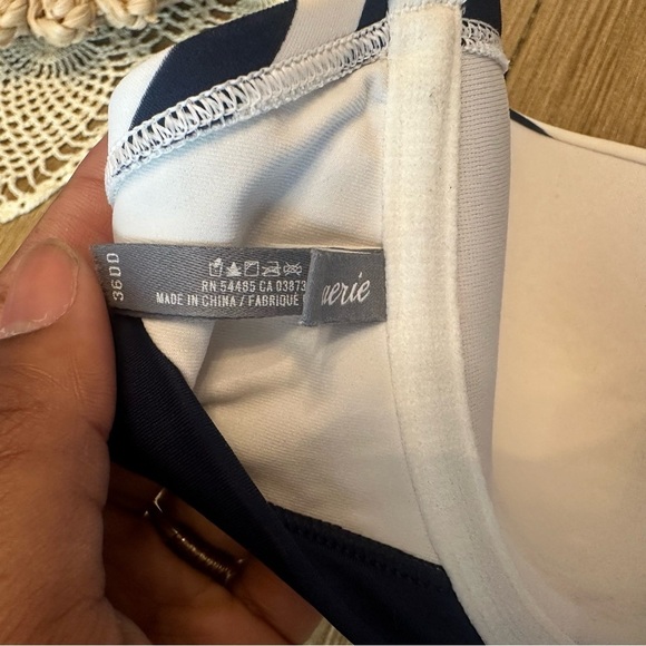 Aerie Striped Navy and White Bikini Top - Picture 4 of 4